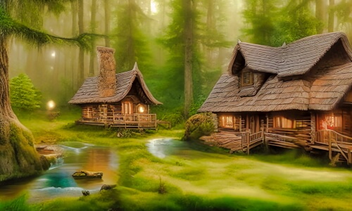 Cabins In The Woods – Monday’s Free Daily Jigsaw Puzzle